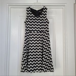 Zigzag stripe dress.